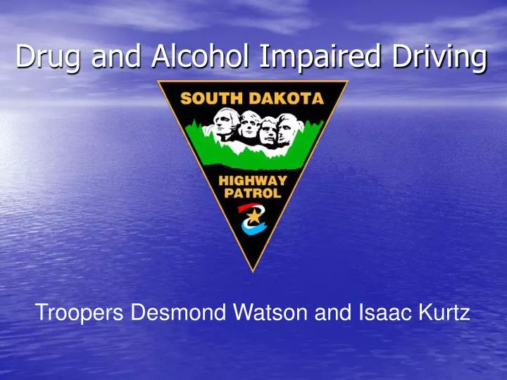 drug and alcohol impaired driving