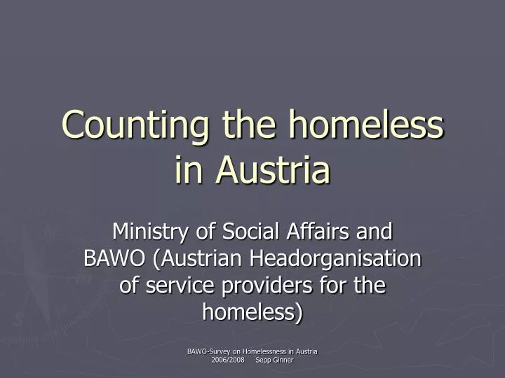 counting the homeless in austria