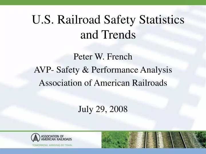u s railroad safety statistics and trends