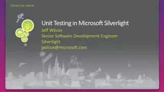 Unit Testing in Microsoft Silverlight
