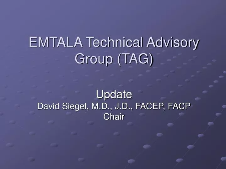emtala technical advisory group tag