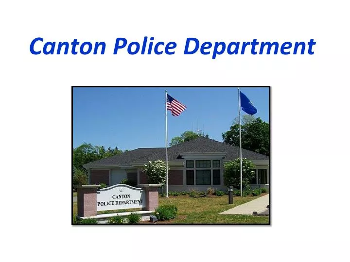 canton police department