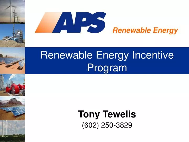 renewable energy incentive program