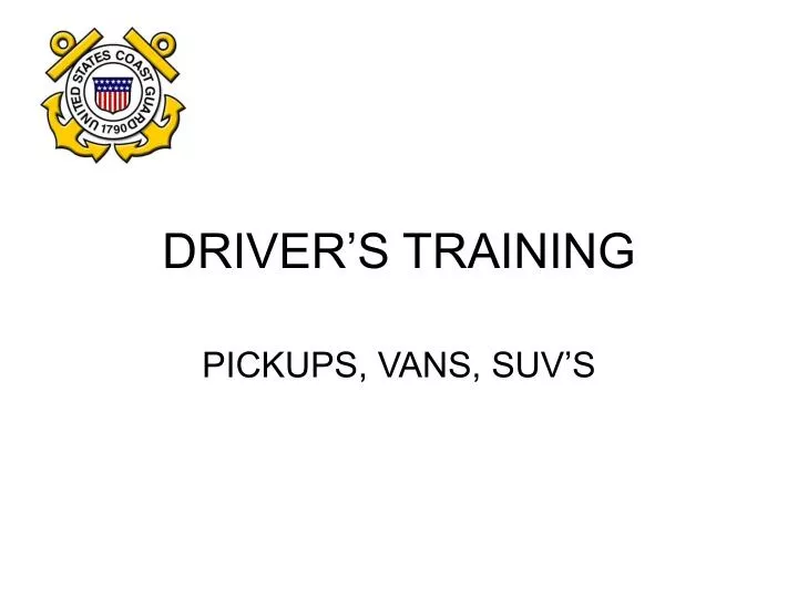 driver s training
