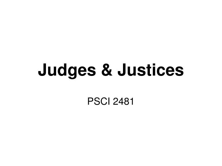 judges justices