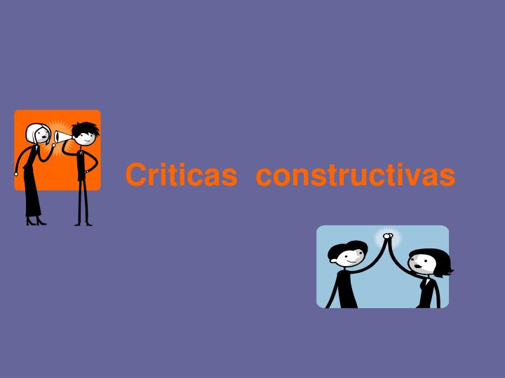 criticas constructivas