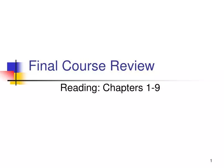 final course review