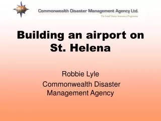 Building an airport on St. Helena