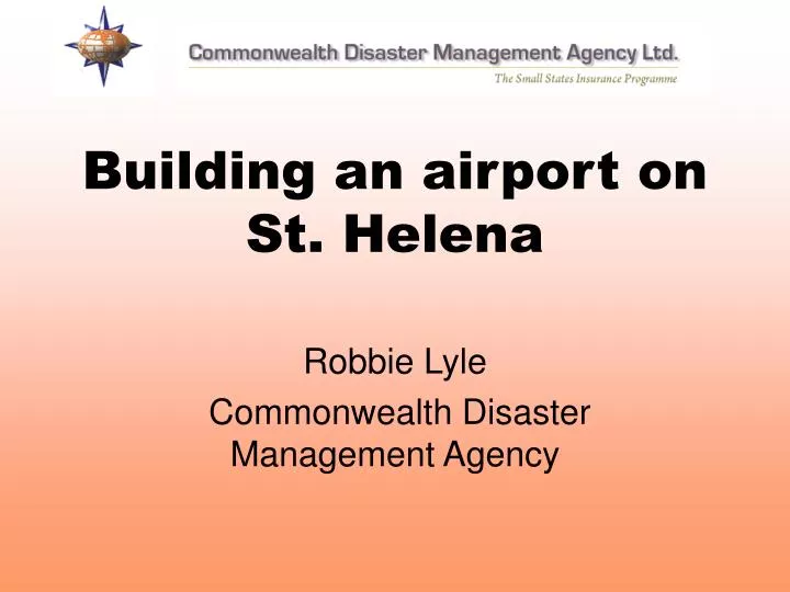 building an airport on st helena