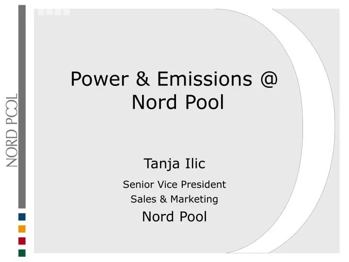 power emissions @ nord pool