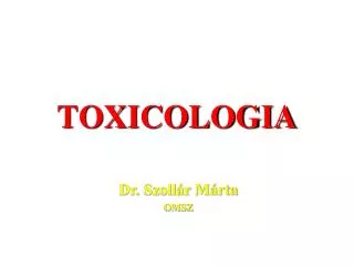 toxicologia