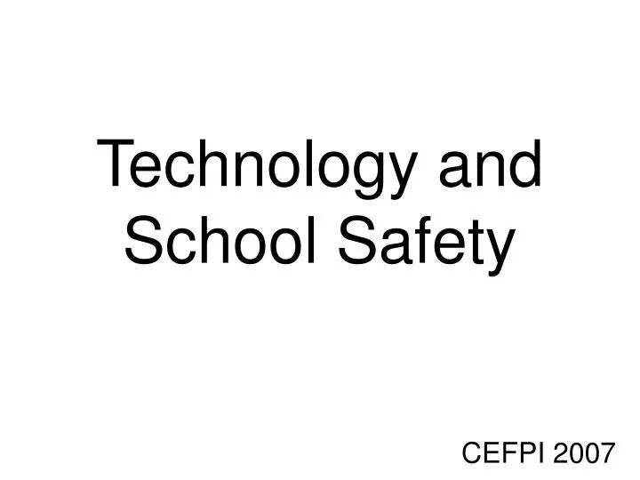 technology and school safety