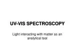 UV-VIS SPECTROSCOPY - slide 1