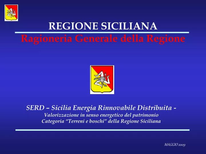 regione siciliana ragioneria generale della regione