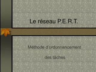 le r seau p e r t