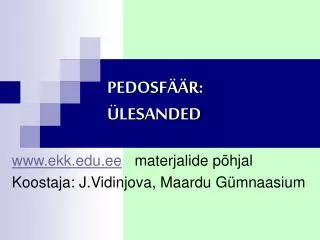 pedosf r lesanded
