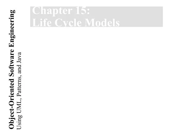 chapter 15 life cycle models