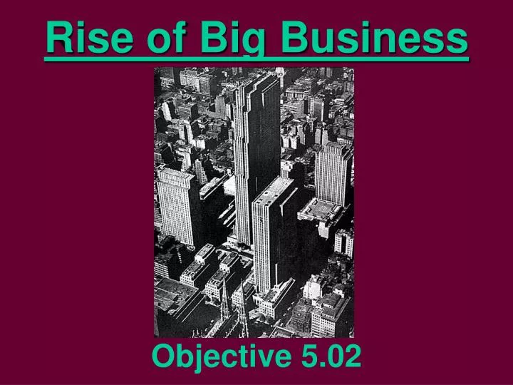 rise of big business