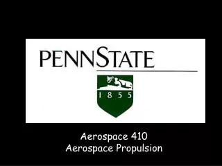 Aerospace 410 Aerospace Propulsion