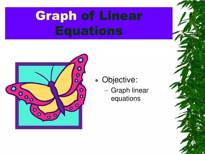 graph of linear equations