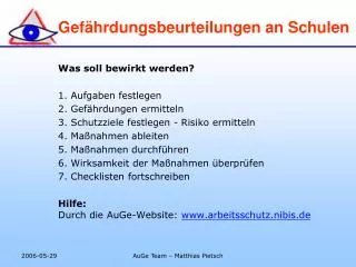 gef hrdungsbeurteilungen an schulen