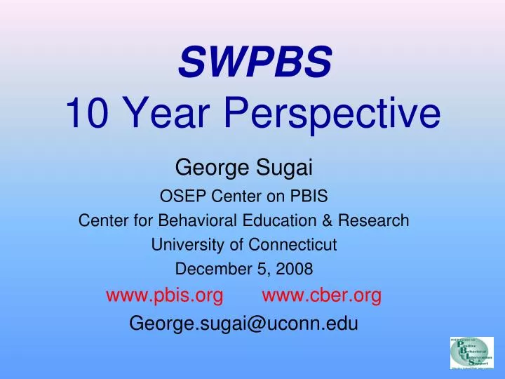 swpbs 10 year perspective