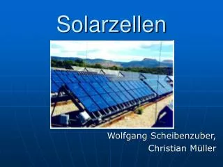 solarzellen