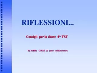 riflessioni