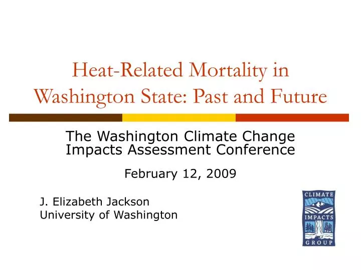 heat related mortality in washington state past and future