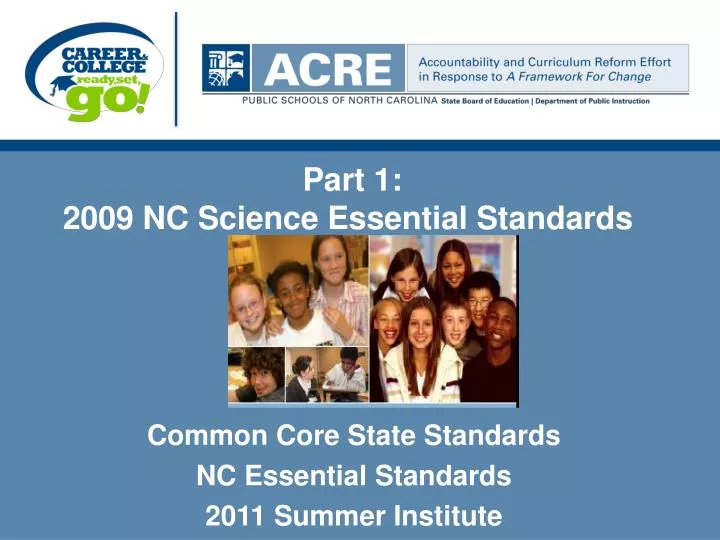 part 1 2009 nc science essential standards