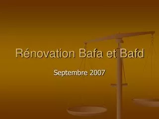 r novation bafa et bafd