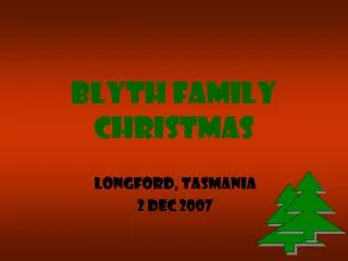 Blyth Family Christmas