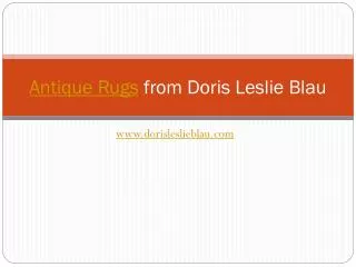 Antique Rugs from Doris Leslie Blau