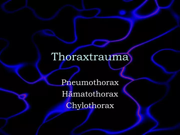 thoraxtrauma