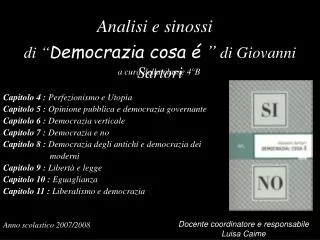 analisi e sinossi