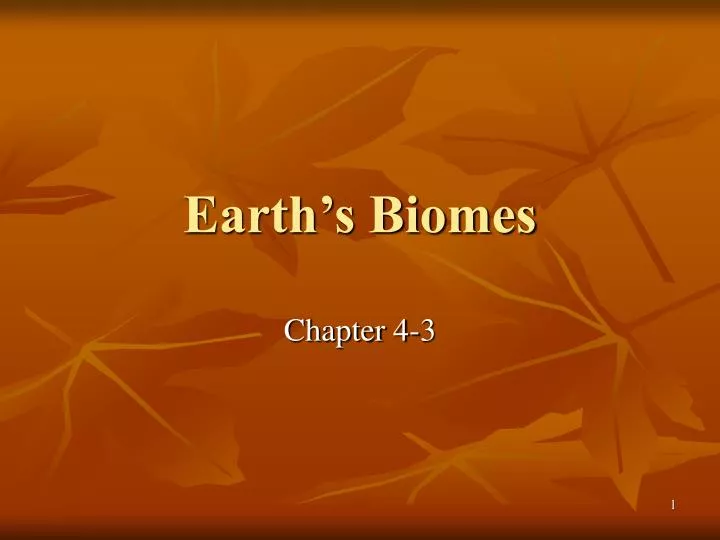 earth s biomes