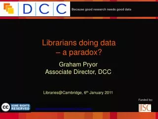 Librarians doing data – a paradox?