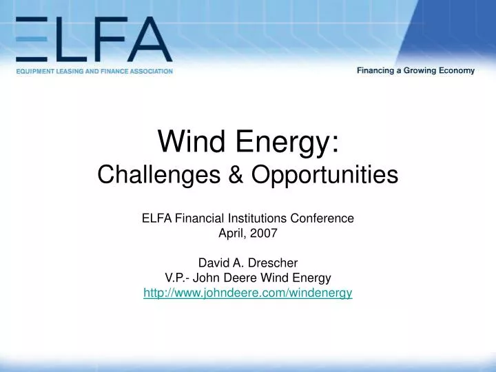 wind energy challenges opportunities