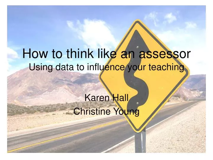 how to think like an assessor using data to influence your teaching