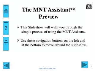 The MNT Assistant TM Preview