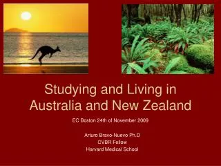 Studying and Living in Australia and New Zealand