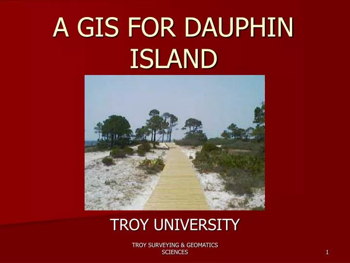 a gis for dauphin island