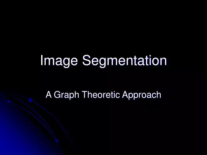 image segmentation