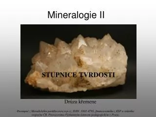Mineralogie II