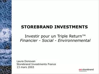 storebrand investments