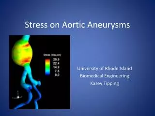 Stress on Aortic Aneurysms