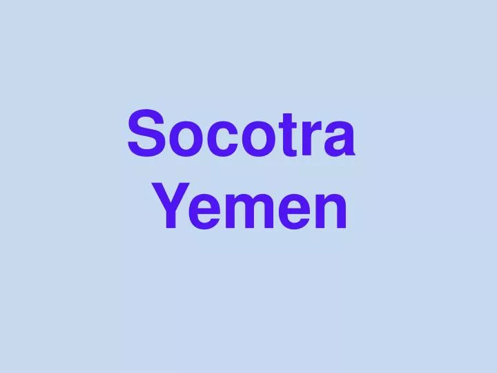 socotra yemen