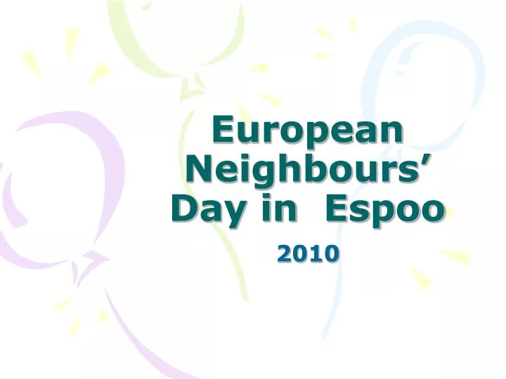 european neighbours day in espoo