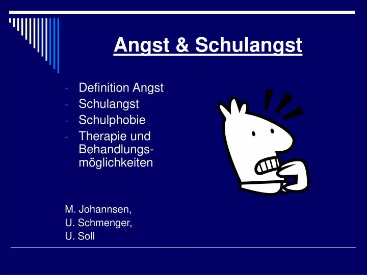 angst schulangst