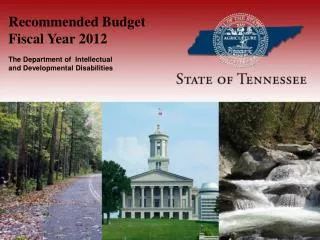 Recommended Budget  Fiscal Year 2012